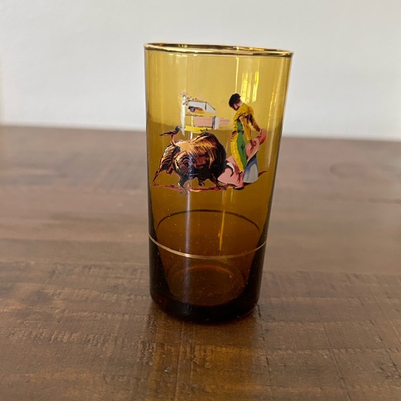 Set of 6 shot glasses (Matador) / Bull Fighting Shot Glasses Vintage Glasses - Picture 5 of 7
